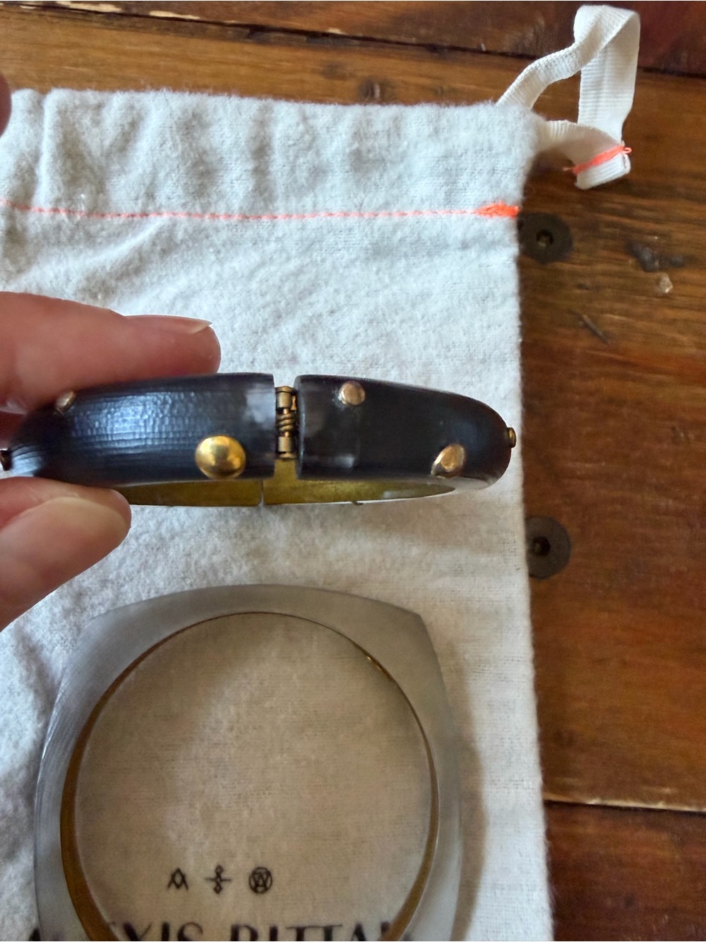 NWOT (2) Alexis Bittar Smoky Grey Bangles - Picture 6 of 9